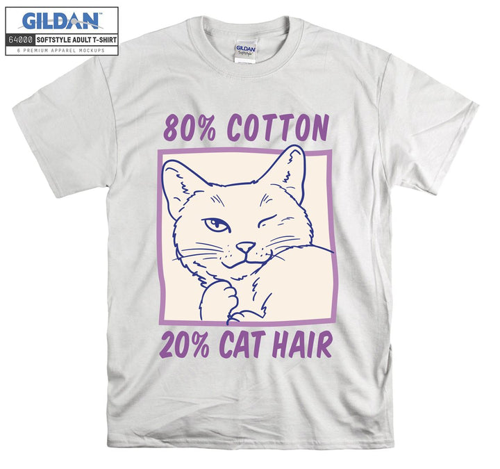 80% Cotton 20% Cat Hair T-shirt