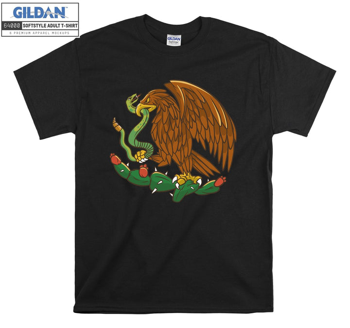 Angry Eagle Caught A Snake T-shirt