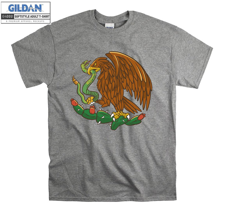 Angry Eagle Caught A Snake T-shirt