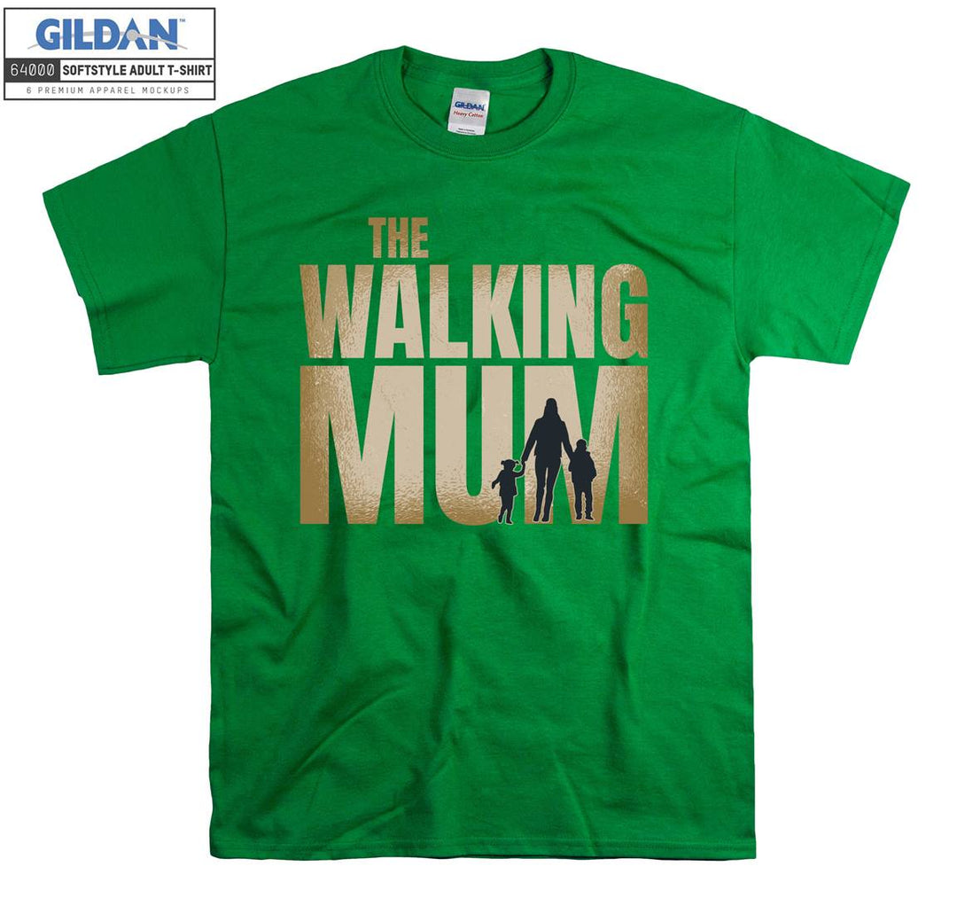 The Walking Mum Funny Logo T-shirt