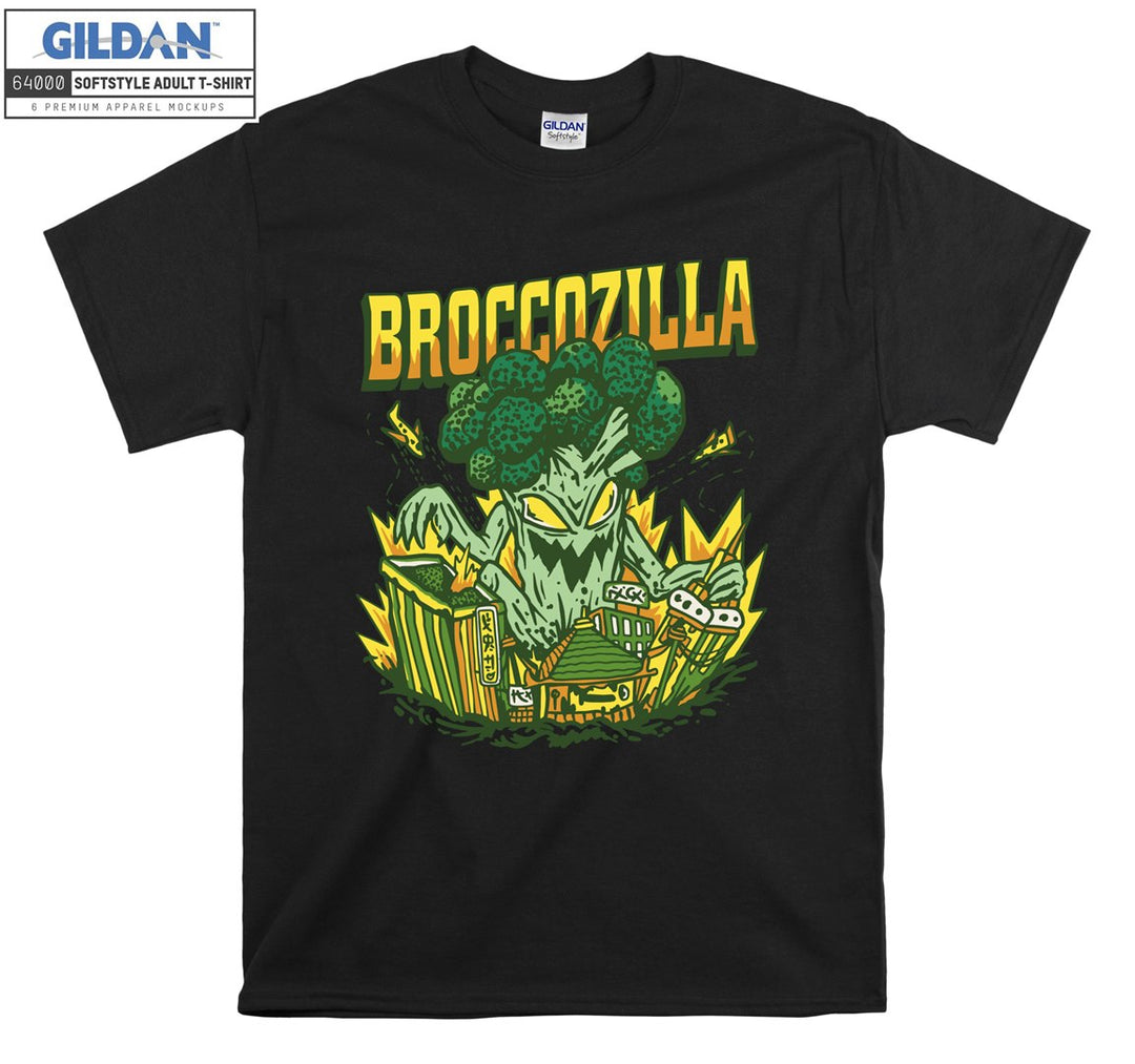 Funny Logo Broccozilla  T-shirt