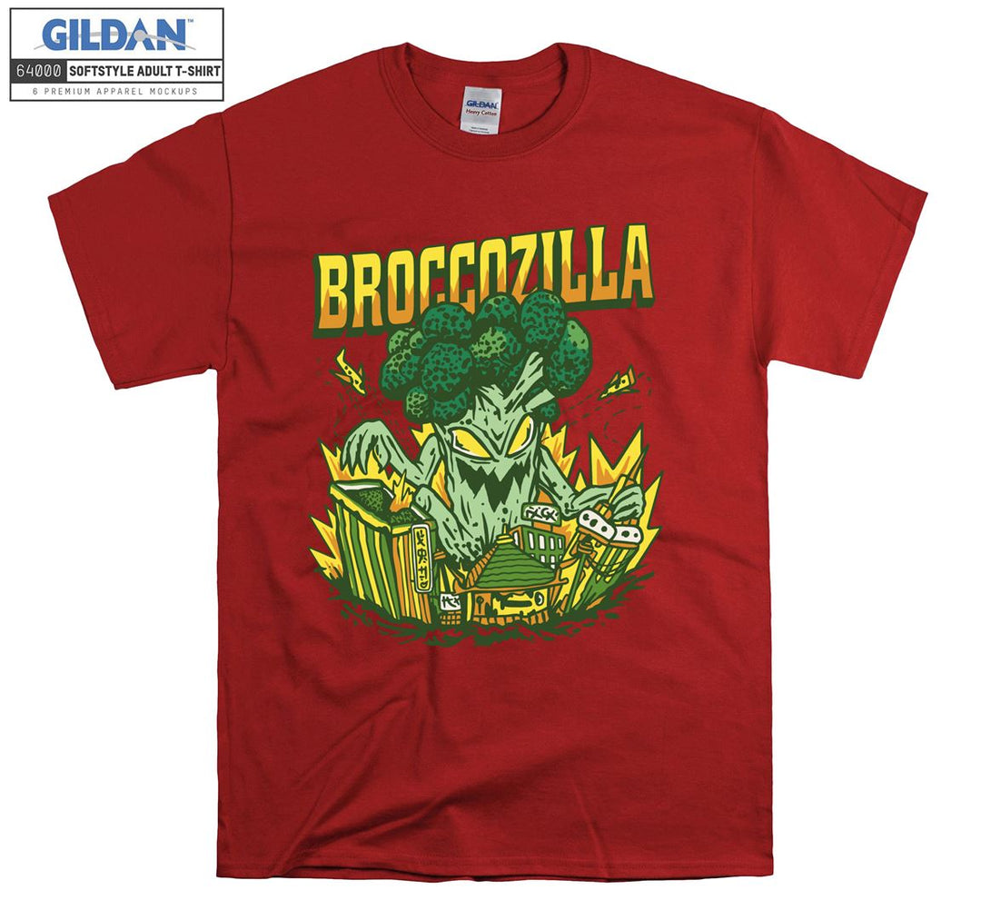 Funny Logo Broccozilla  T-shirt