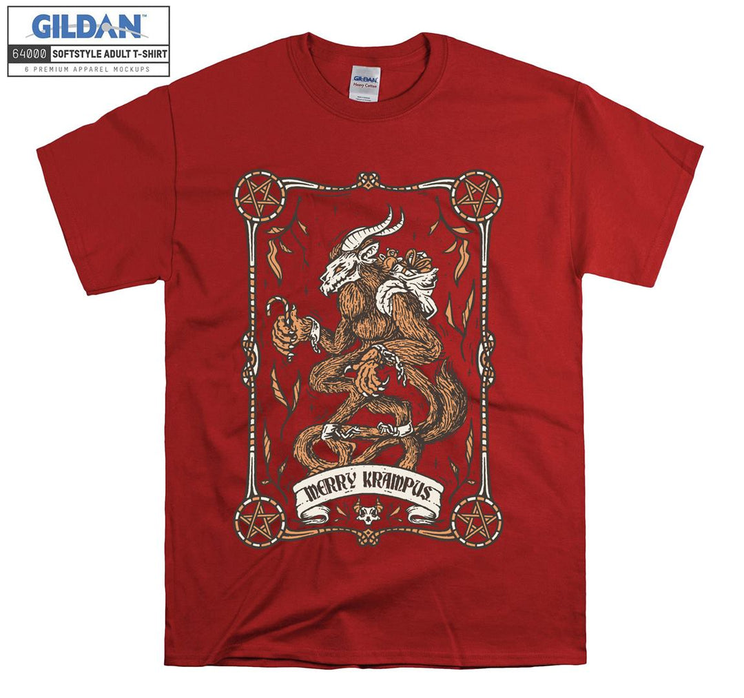 Famous horror evil figure merry krampus T-shirt