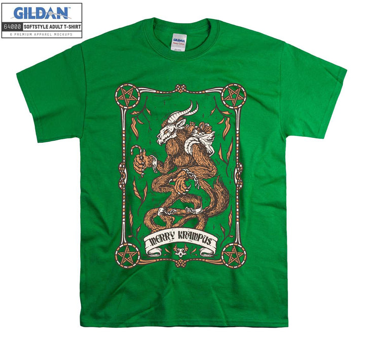 Famous horror evil figure merry krampus T-shirt