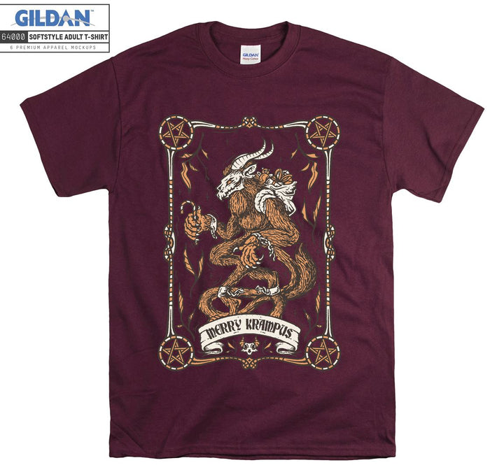 Famous horror evil figure merry krampus T-shirt