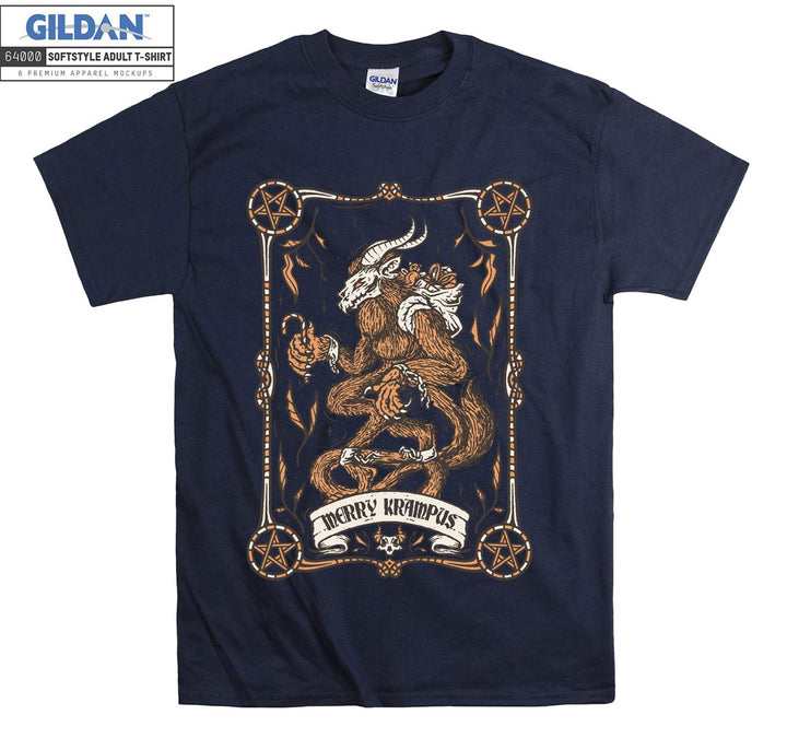 Famous horror evil figure merry krampus T-shirt