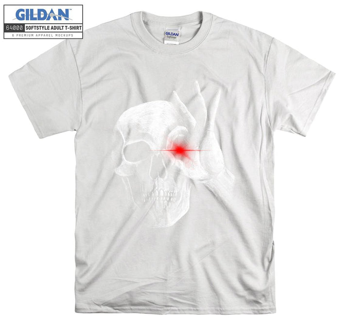 Horror skull figure with red eye T-shirt