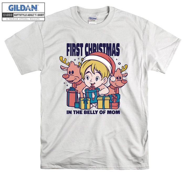 First Christmas In The Belly Of Mom T-shirt