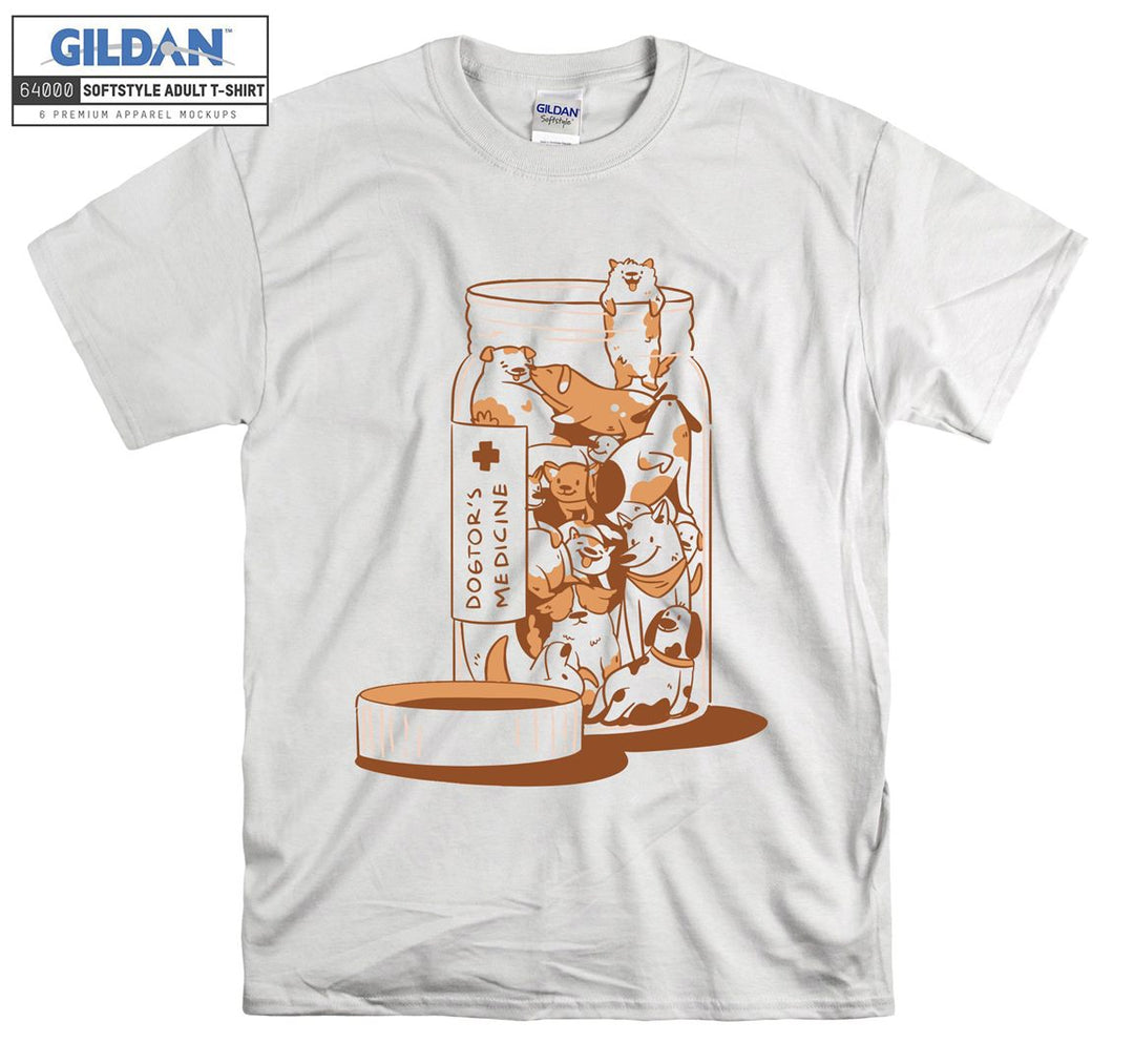 Funny dogtor's medicine figure T-shirt