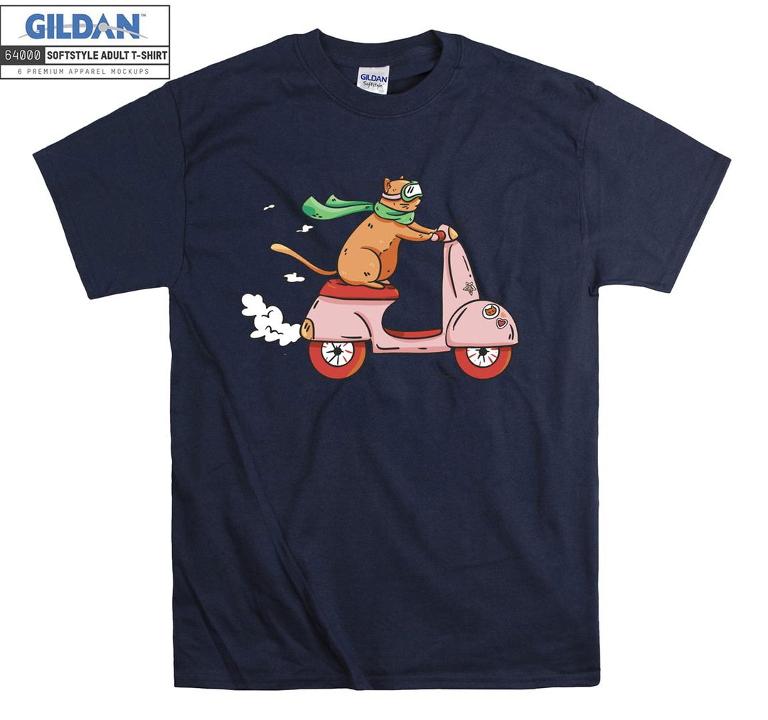 Motorbike Cat Scooter T-shirt