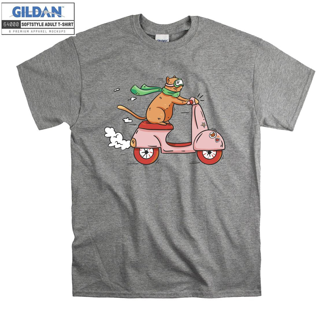Motorbike Cat Scooter T-shirt
