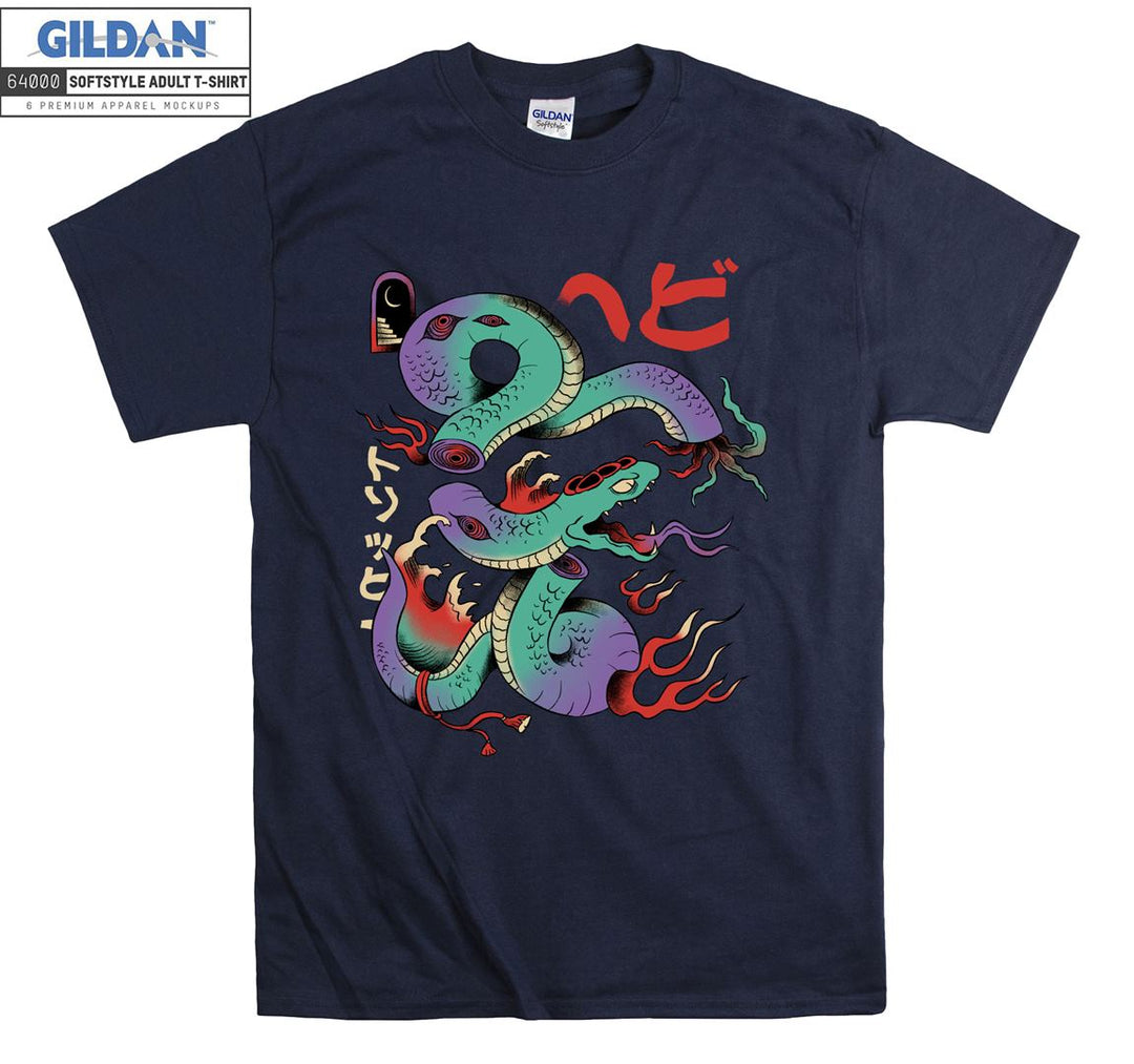 Japanese Cartoon Snake T-shirt