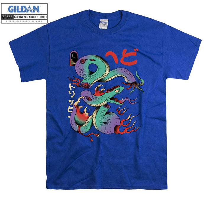 Japanese Cartoon Snake T-shirt