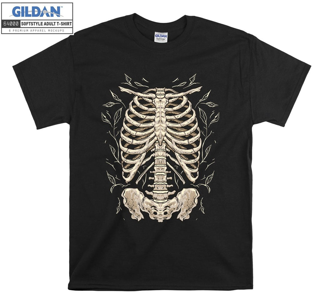 Famous skeleton figure human body T-shirt