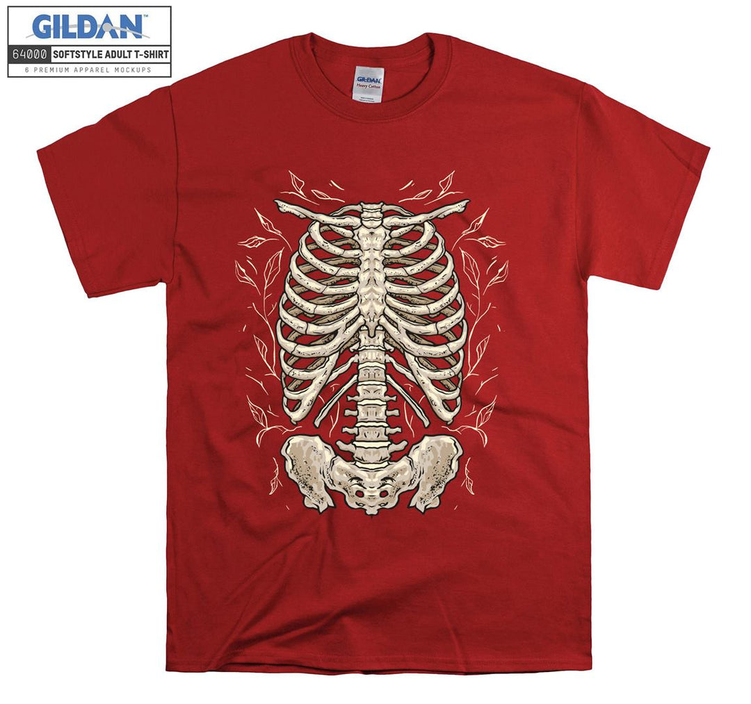 Famous skeleton figure human body T-shirt