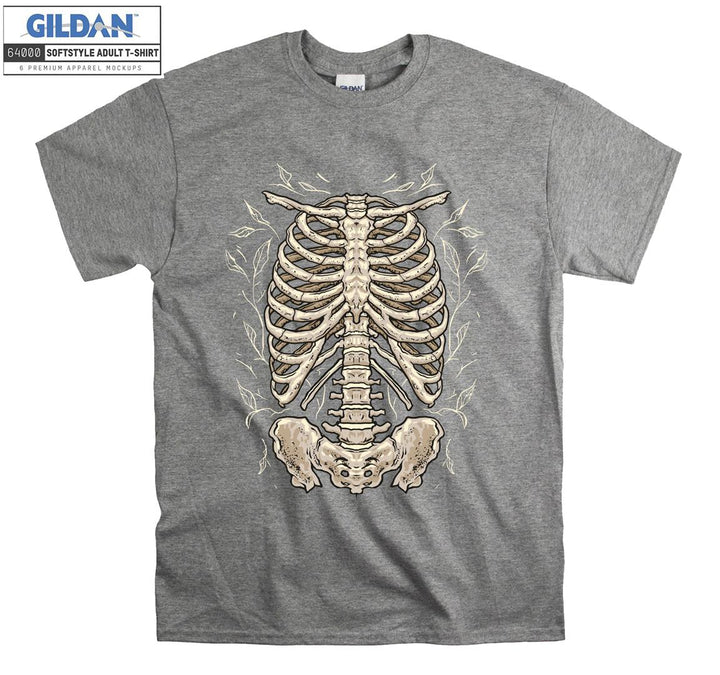 Famous skeleton figure human body T-shirt