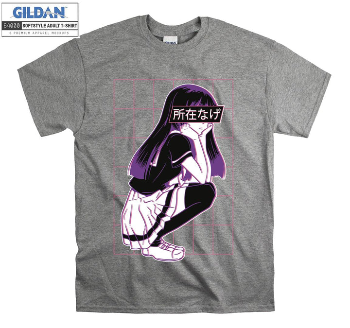 Bored Japanese Anime Girl  T-shirt