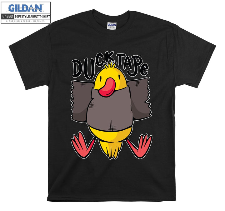 Funny cartoon animal ducktape figure T-shirt