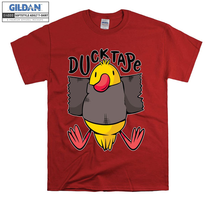 Funny cartoon animal ducktape figure T-shirt