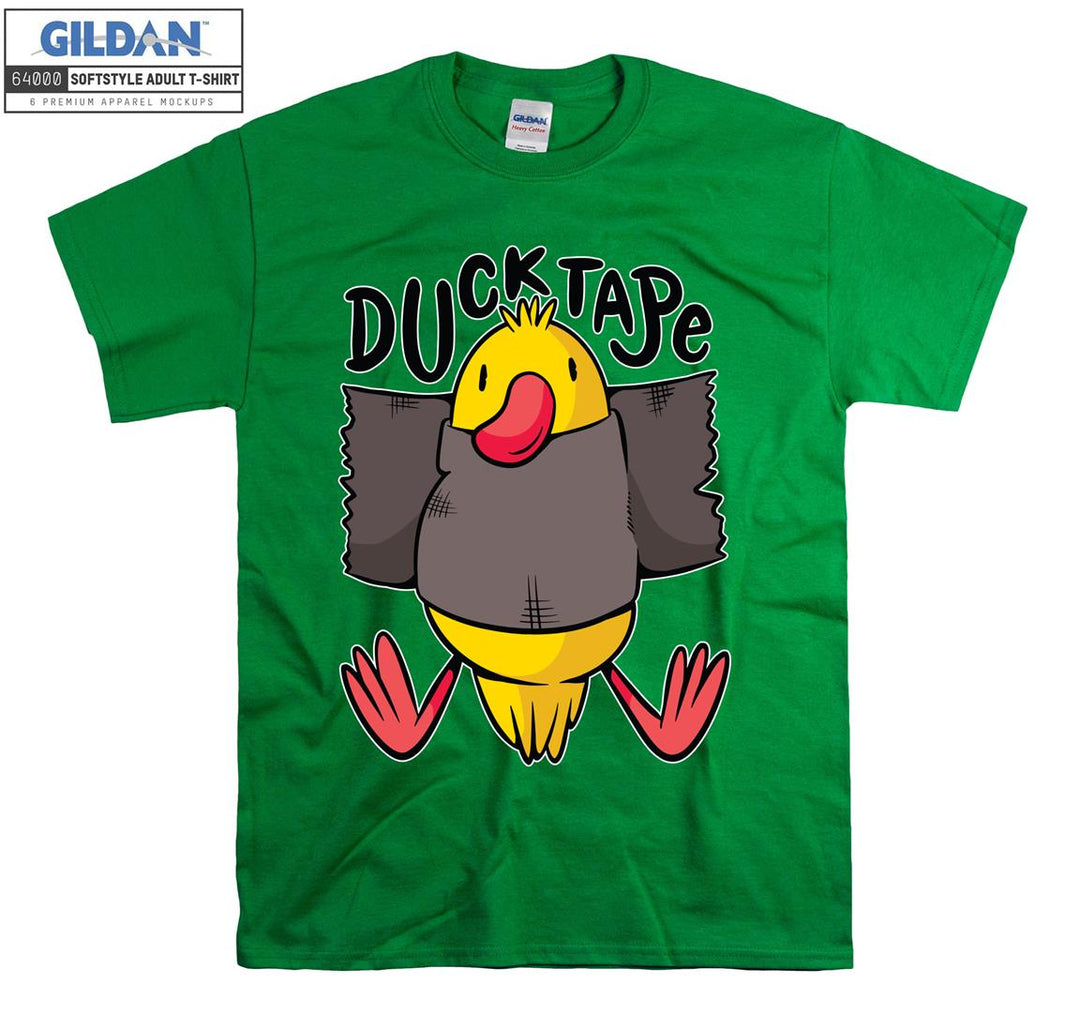 Funny cartoon animal ducktape figure T-shirt