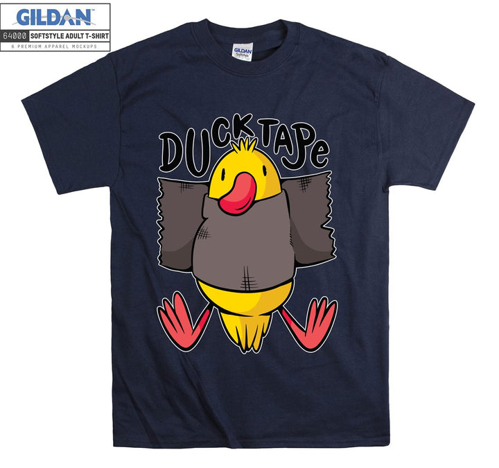 Funny cartoon animal ducktape figure T-shirt