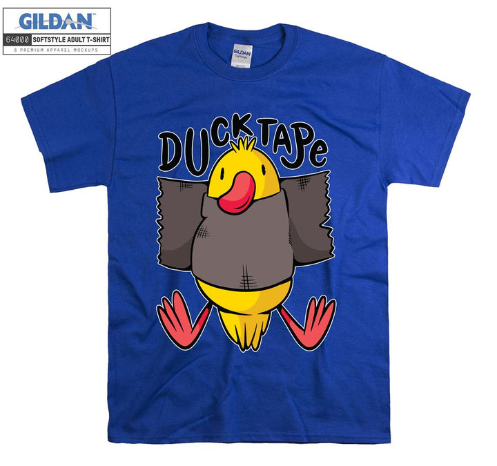 Funny cartoon animal ducktape figure T-shirt