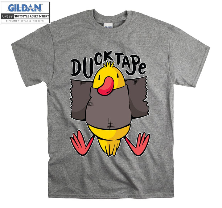 Funny cartoon animal ducktape figure T-shirt