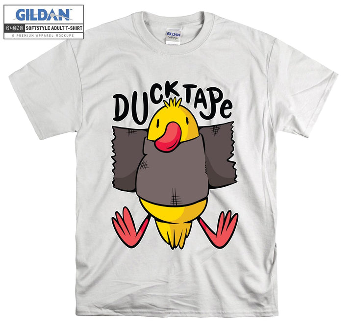 Funny cartoon animal ducktape figure T-shirt