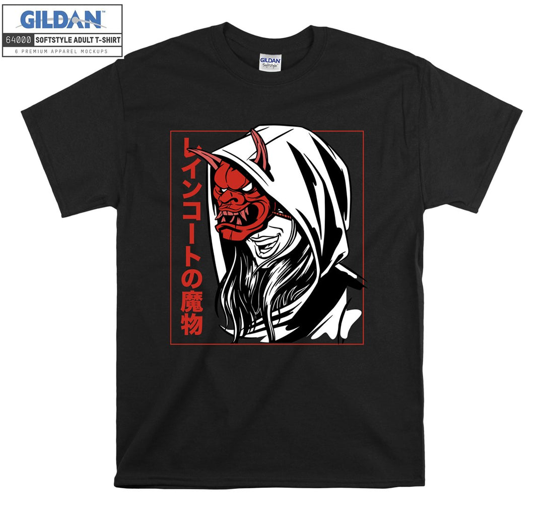 Evil samurai face figure T-shirt
