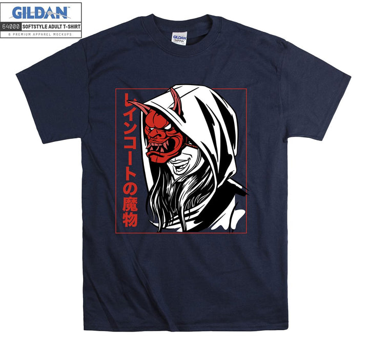 Evil samurai face figure T-shirt