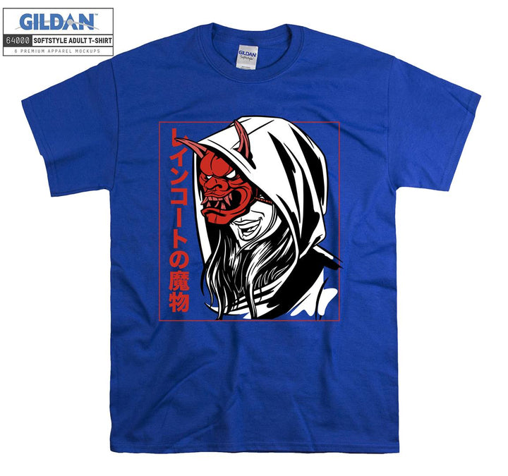 Evil samurai face figure T-shirt