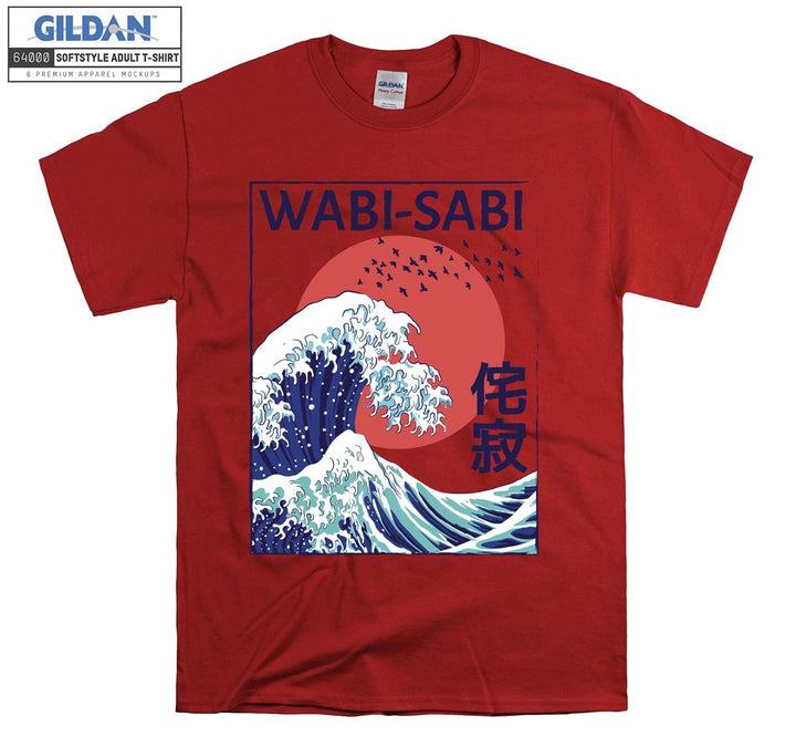 Wabi-Sabi Kanagawa Oki Nami Ura T-shirt