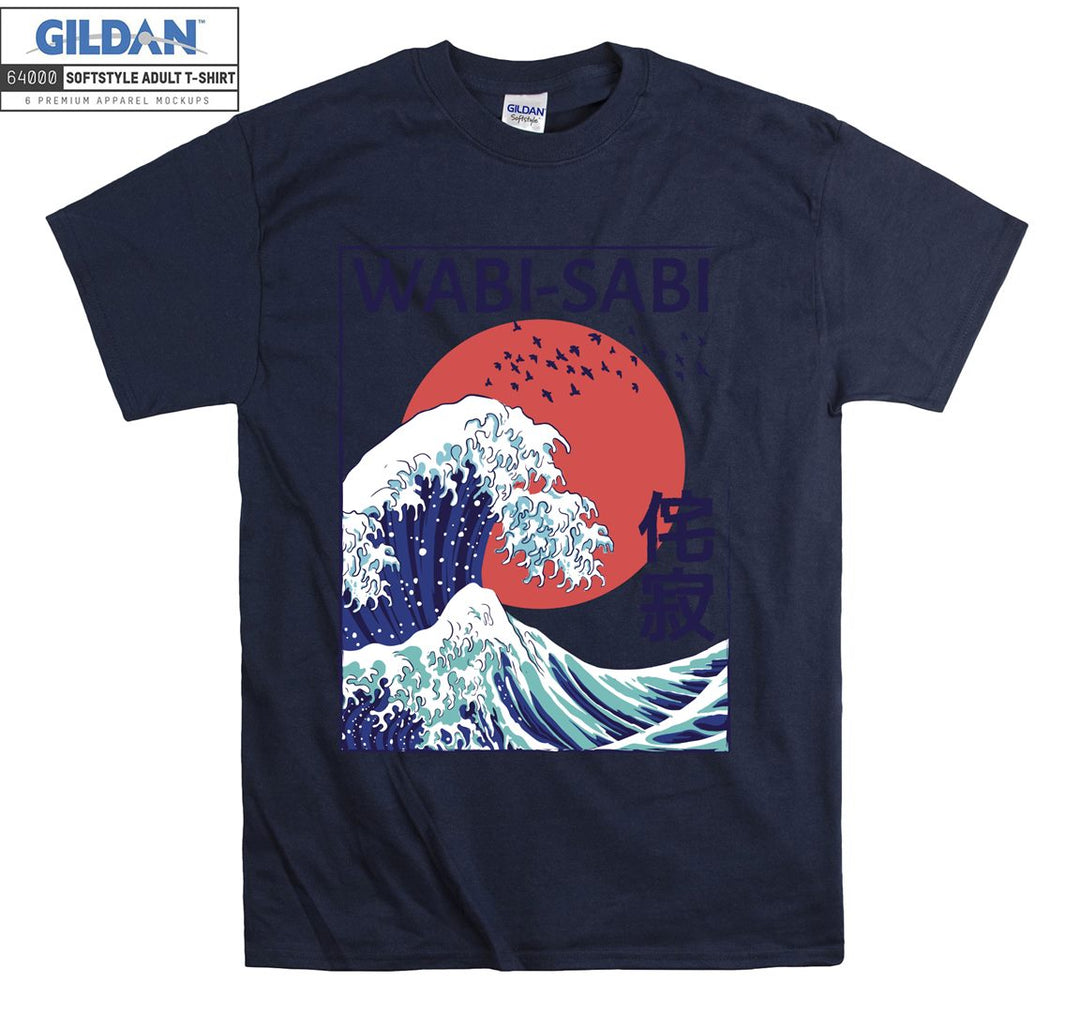 Wabi-Sabi Kanagawa Oki Nami Ura T-shirt