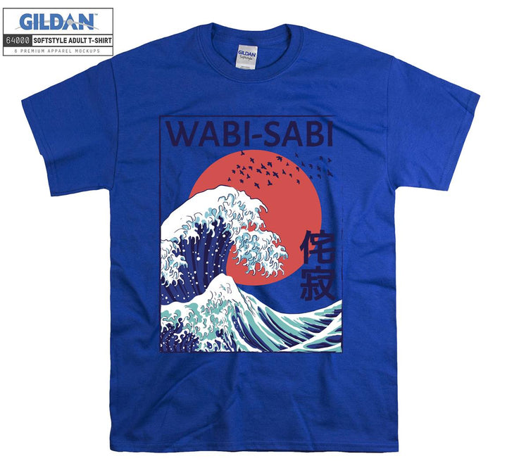 Wabi-Sabi Kanagawa Oki Nami Ura T-shirt