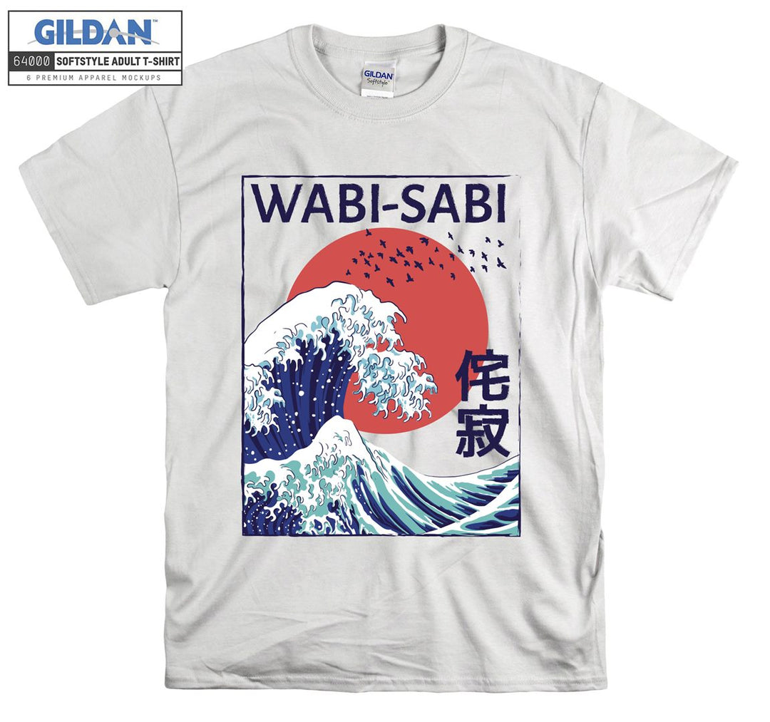 Wabi-Sabi Kanagawa Oki Nami Ura T-shirt