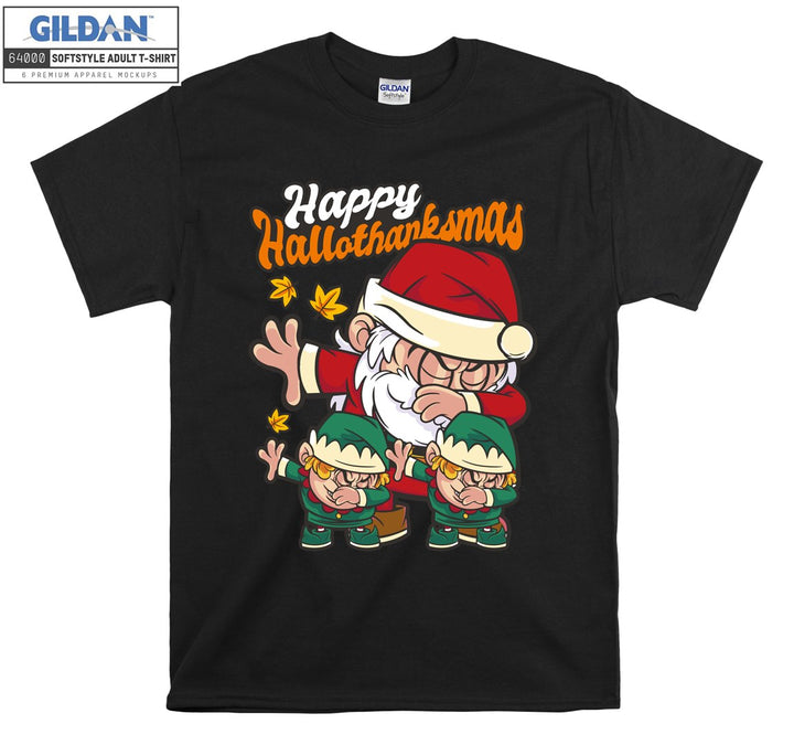 Happy hallothanksmas T-shirt