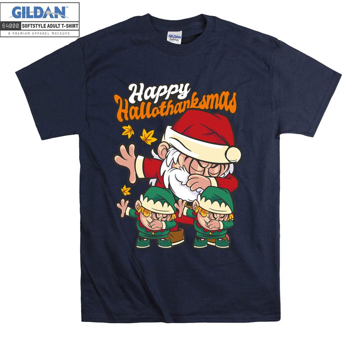 Happy hallothanksmas T-shirt