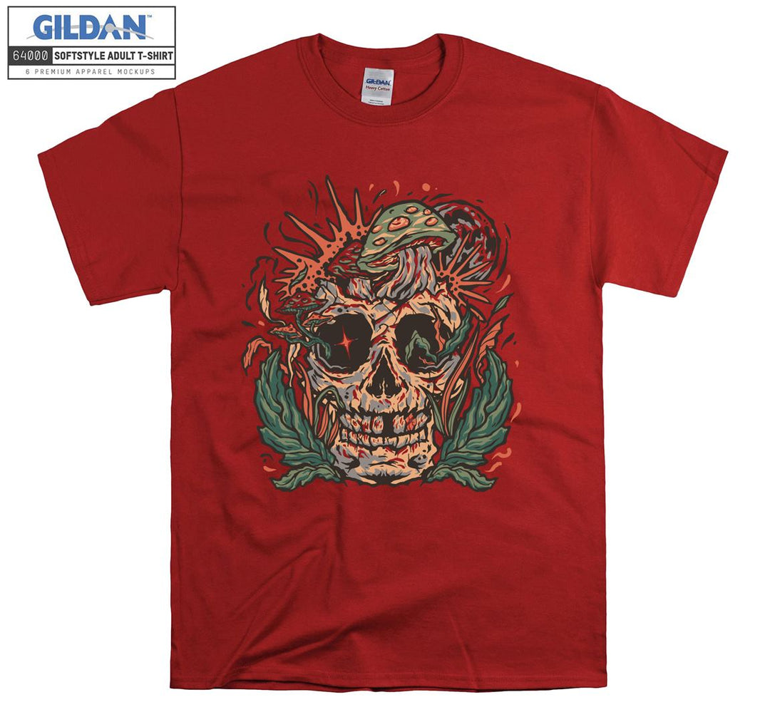 Forest horror skull figure T-shirt