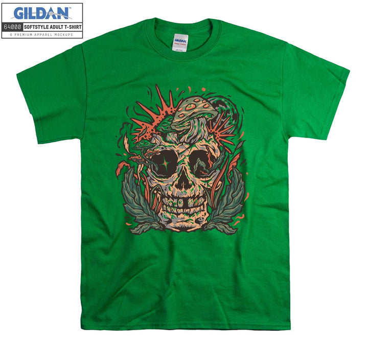 Forest horror skull figure T-shirt