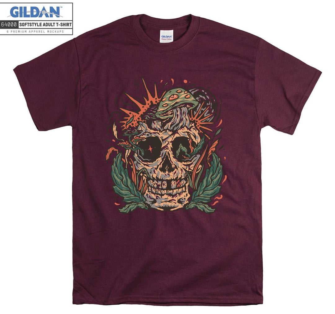 Forest horror skull figure T-shirt