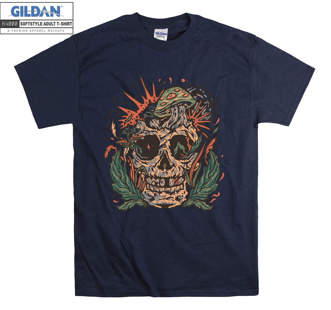 Forest horror skull figure T-shirt