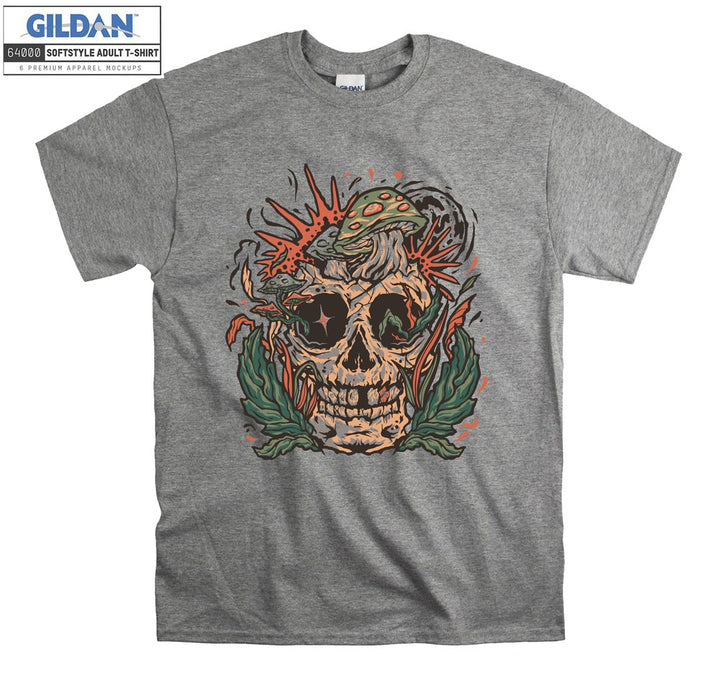 Forest horror skull figure T-shirt