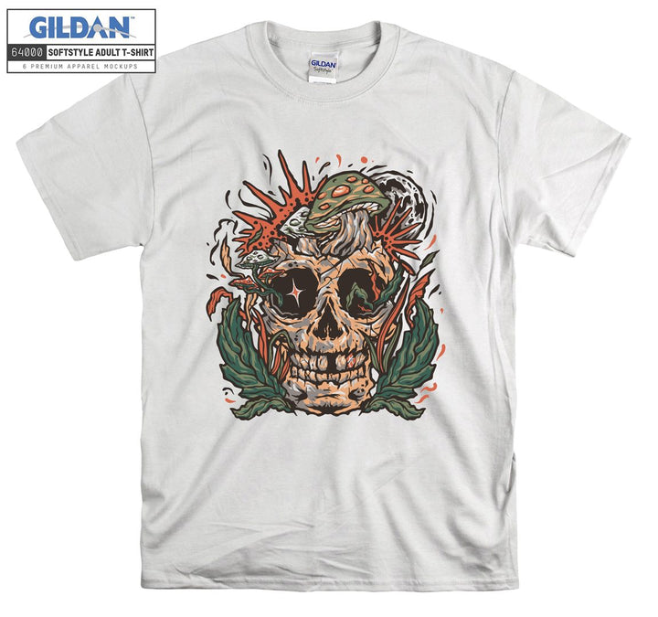 Forest horror skull figure T-shirt