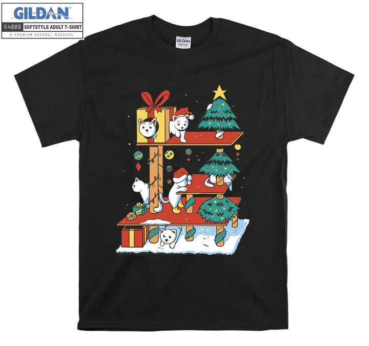 Christmas noel cartoon animal figure T-shirt