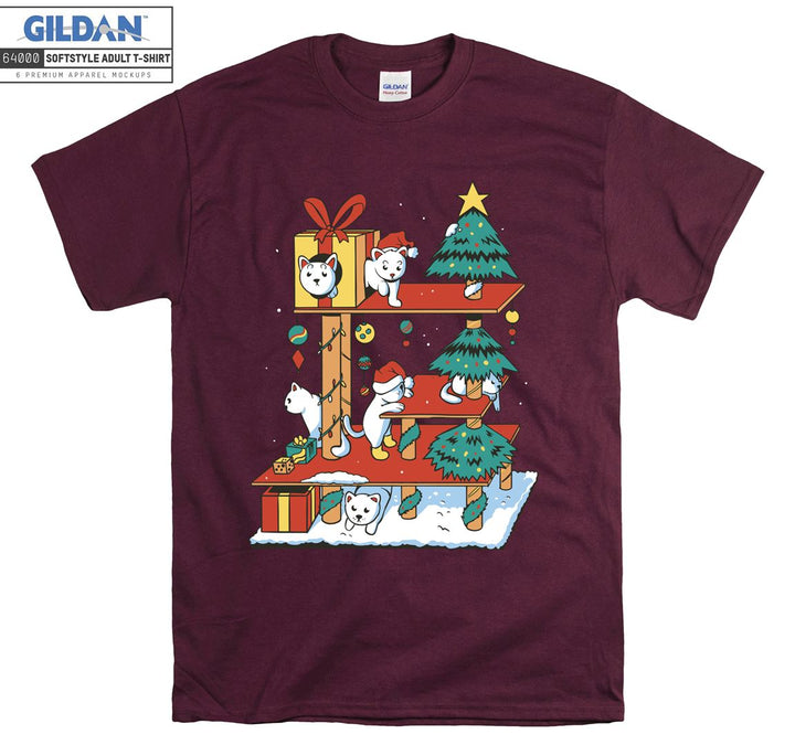 Christmas noel cartoon animal figure T-shirt