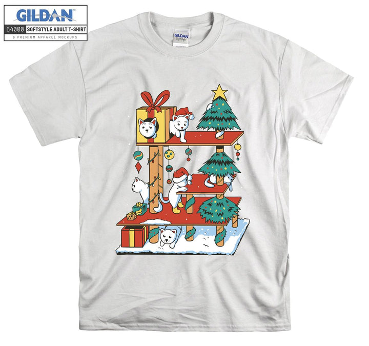 Christmas noel cartoon animal figure T-shirt