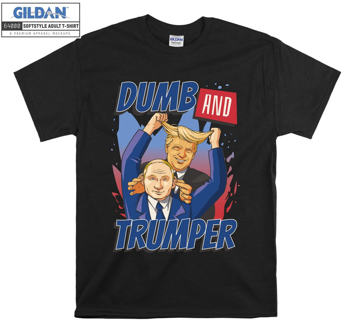 Funny dumb and trumper figure T-shirt