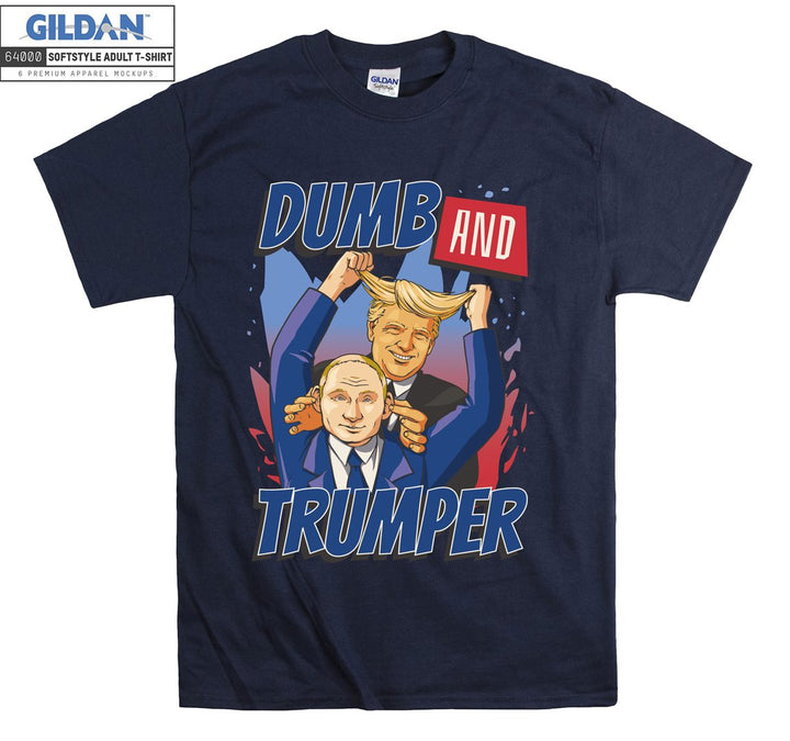 Funny dumb and trumper figure T-shirt