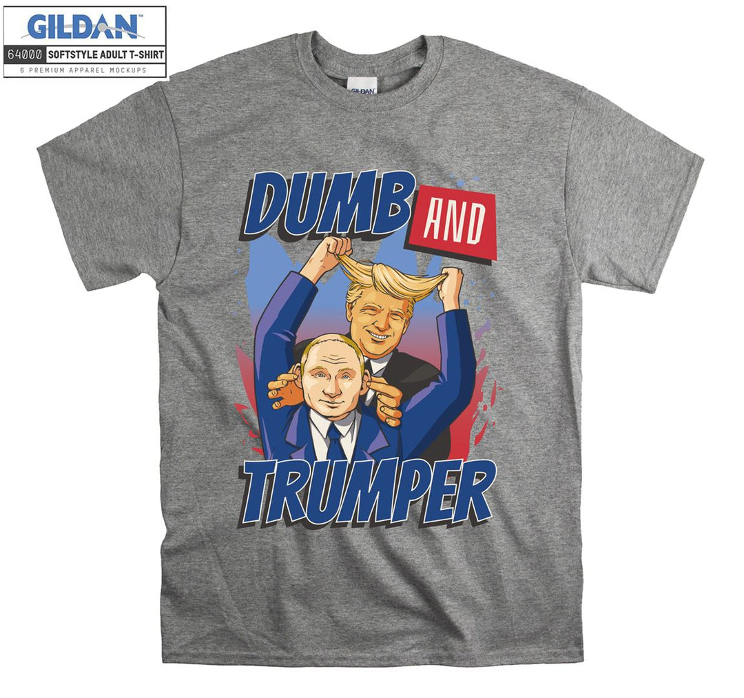 Funny dumb and trumper figure T-shirt