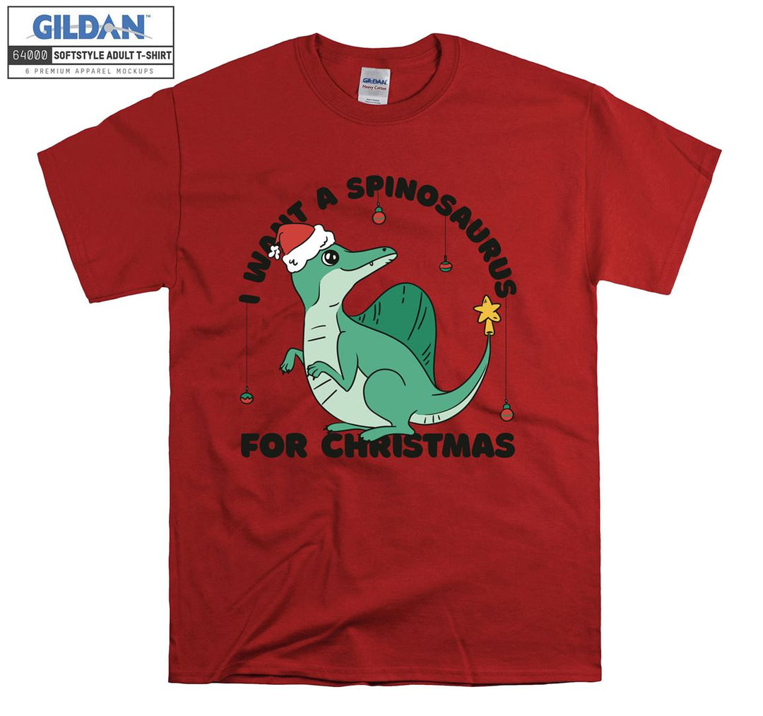 Green cute christmas animal figure T-shirt